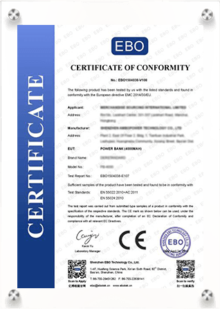 Mach Audio certificate